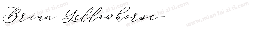 Brian Yellowhorse字体转换